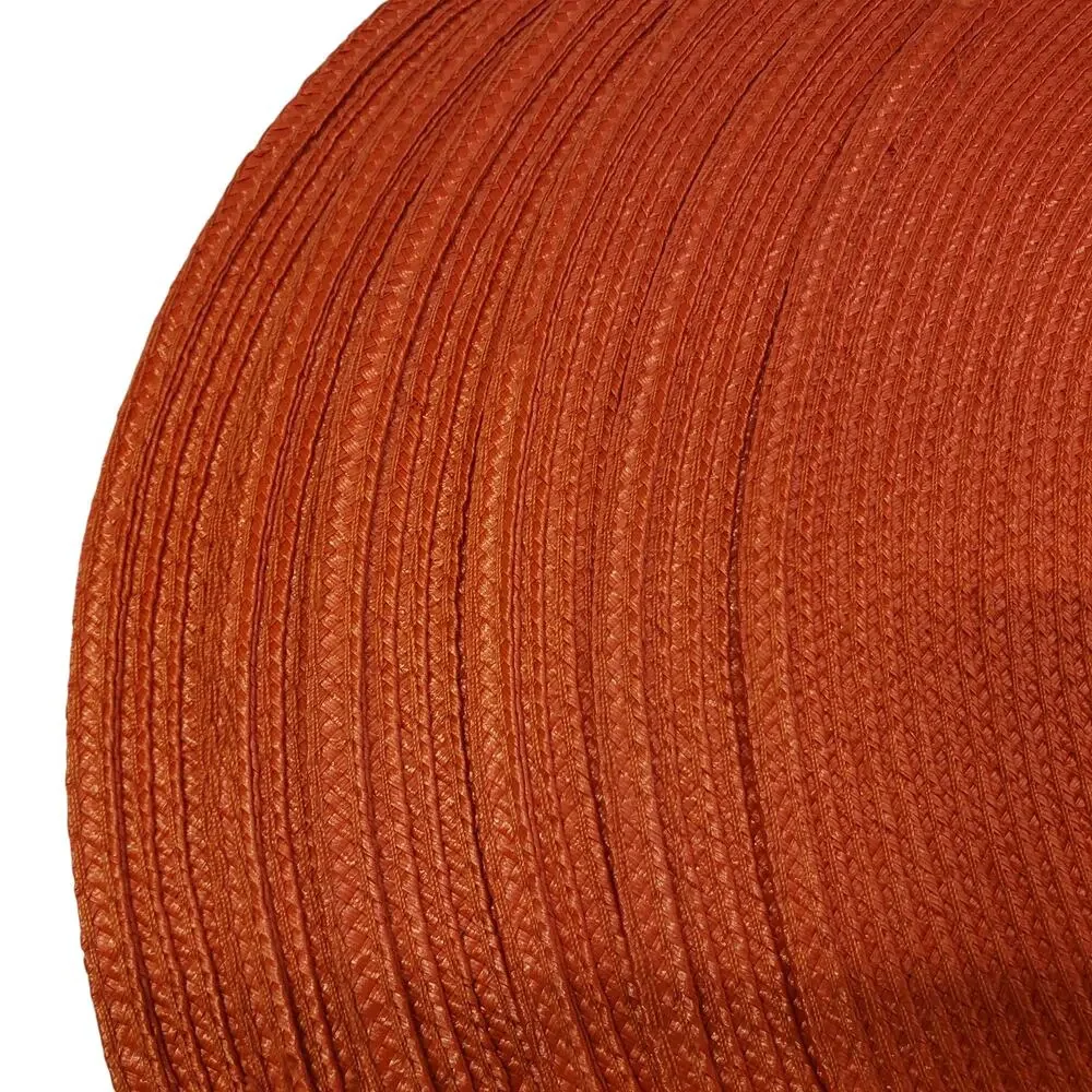 Red Woven Placemats Stain and Water Resistant Round 15